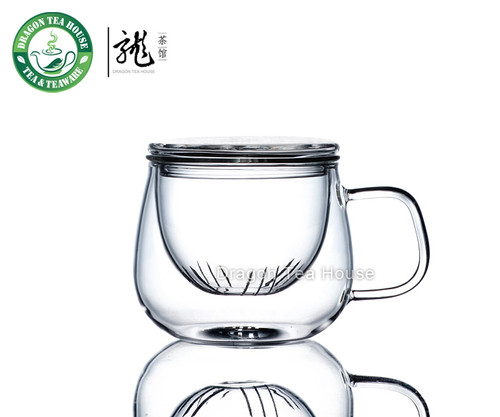Vatiri Clear Glass Mug w/t Infuser 300ml 10.6oz VTC0001