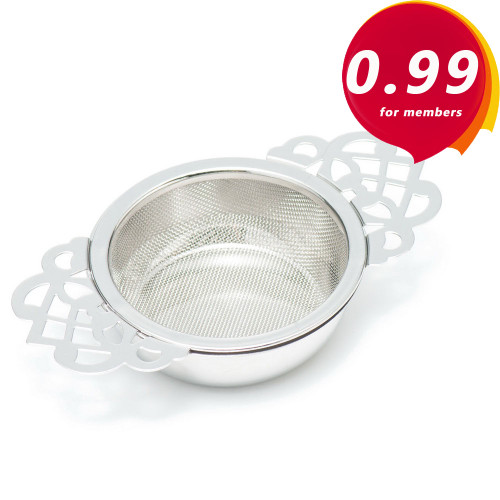 Stainless Steel Fine Mesh Tea Strainer Filter Infuser with Drip Tray ($0.99 for orders above $10 with membership) 
