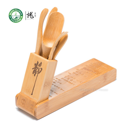 Chinese Foldable Cha Dao Set * Bamboo Gongfu Tea Utensils 5 Pieces