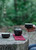 Black Ceramic Teapot w/t Ebony Handle & Teacups Travel Gongfu Tea Set In Case