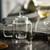 Square Heat Resistant Chinese Clear Glass Teapot 300ml
