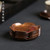 Retro Burn Color Copper Cup Coaster For Gongfu Tea Ceremony