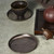 Round Chui Mu Wen Copper Cup Coaster For Gongfu Tea Ceremony