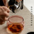 Tin Cover Glass Cha Xi Gongfu Tea Ceremony Water Bowl for Teacups 450ml