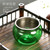 Tin Cover Glass Cha Xi Gongfu Tea Ceremony Water Bowl for Teacups 450ml