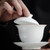 Yongle Sweet Wite Sancai Porcelain Gongfu Tea Gaiwan Brewing Vessel 160ml