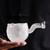 Mo Yun Side Handle Glass Fair Cup Of Tea Serving Pitcher Creamer 160ml