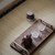 Black Walnut Copper Ti Shou Wood Water Storage Tea Tray 320x157x20mm