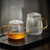 Stripe Glass Loose Leaf Tea Mug with Infuser