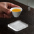 Xiang Yun Frosted Glass Cup Coaster For Gongfu Tea Ceremony