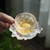 He Ye Liu Li Glass Cup Coaster For Gongfu Tea Ceremony