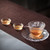 Ice Dew Glass Water Storage Tea Tray 160x160x25mm