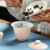 Jade Mud Pink Dehua White Porcelain Kungfu Tea Teapot And Teacup Set