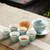 Agarwood Dehua White Porcelain Kungfu Tea Teapot And Teacup Set