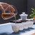 Jade Mud Dragon Fragrance Dehua White Porcelain Kungfu Tea Teapot And Teacup Set