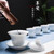Zi Jin Bian Porcelain Kungfu Tea Teapot And Teacup Set