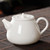 White Jade Porcelain Kungfu Tea Teapot And Teacup Set