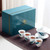 Ba Jiao Ye Hand Painted White Porcelain Kungfu Tea Teapot And Teacup Set