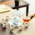 Hand Drawn He Yun Porcelain Kungfu Tea Teapot And Teacup Set