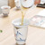Qing Lian He Yun Porcelain Kungfu Tea Teapot And Teacup Set