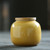 Bamboo Cover Small Three Yuan Ceramic Food Container Tea Caddy