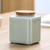 Square Bamboo Cover Ceramic Food Container Tea Caddy