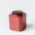 Red Wood Cover Ceramic Food Container Tea Caddy