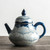 Hand Painted Qing Hua Peony Ceramic Chinese Kung Fu Tea Teapot 180ml