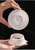 White Smooth Ceramic Fine Mesh Tea Strainer & Holder