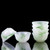 Emerald Green Jade Porcelain Glass Gongfu Tea Tasting Teacup