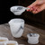 Shui Mo Jade Porcelain Glass Kungfu Tea Teapot And Teacup Set