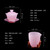 Fu Rong Jade Porcelain Glass Kungfu Tea Teapot And Teacup Set