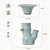 Bamboo Joint Ru Kiln Ceramic Gongfu Tea Strainer