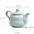 Clear Rhyme Pot Ru Kiln Ceramic Kungfu Tea Teapot And Teacup Set