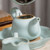 Clear Rhyme Pot Ru Kiln Ceramic Kungfu Tea Teapot And Teacup Set