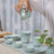 Retro Ru Kiln Ceramic Kungfu Tea Teapot And Teacup Set