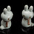 Couple Rabbits Ru Kiln Ceramic Tea Pet Table Decoration Ornament