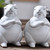 White Rabbit Ru Kiln Ceramic Tea Pet Table Decoration Ornament