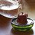 Green Liu Li Glass Cha Xi Gongfu Tea Ceremony Water Bowl for Teacups
