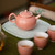 Pure Glaze Pink Ceramic Chinese Kung Fu Tea Teapot 150ml