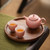 Pure Glaze Pink Ceramic Chinese Kung Fu Tea Teapot 150ml