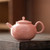 Pure Glaze Pink Ceramic Chinese Kung Fu Tea Teapot 150ml