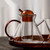 Amber Glass Chinese Kung Fu Tea Teapot 500ml