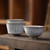 Ru Kiln Calligraphy Ceramic Gongfu Tea Tasting Teacup