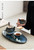Golden Deer Lotus Leaf Ceramic Serving Tray 273x130x11mm