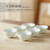 Small Teacup Porcelain Gongfu Tea Tasting Teacup x 6