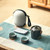 Portable Gao Shan Liu Shui Ceramic Kungfu Tea Teapot And Teacup Set