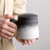 Ceramic All-in-one Tea Mug With Wooden Handle 450ml