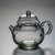 Small Pear-shaped Clear Glass Teapot 140ml