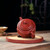 Handmade Yixing Zisha Clay Teapot Niu Zhuan Qian Kun 250ml